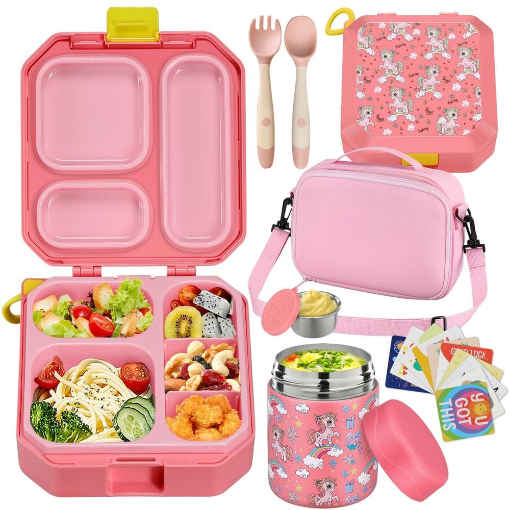 Conjunto de lancheira Bento Wiwens para crianças com sopa térmica de 350 ml