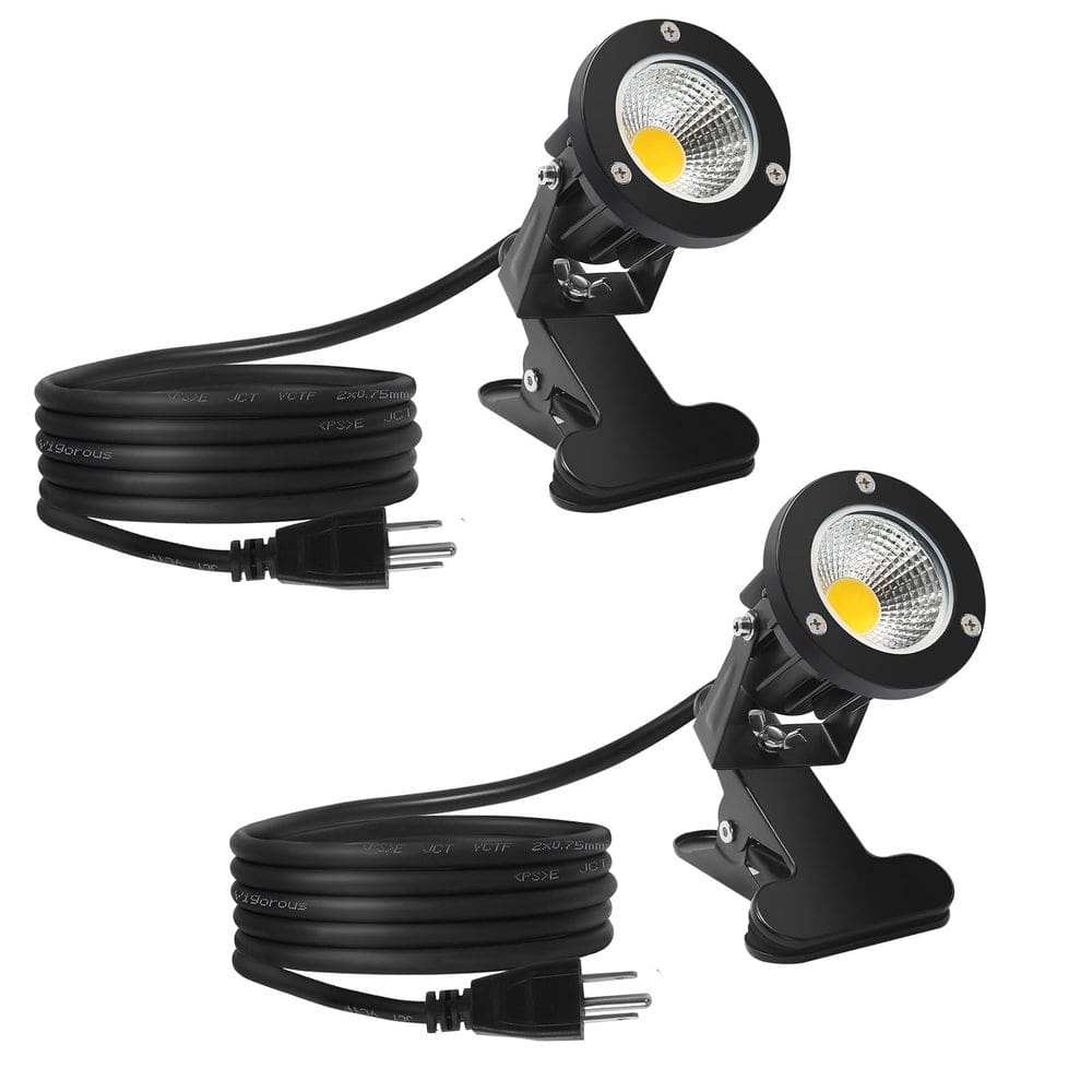 Holofotes LED Taysin 7W 6000K à prova d`água, pacote com 2