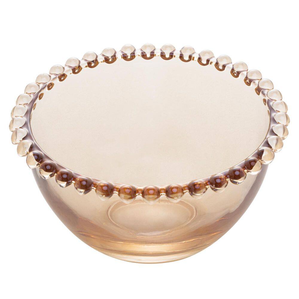 Conjunto 4 Bowls Cristal Pearl Âmbar 14X8Cm - Wolff