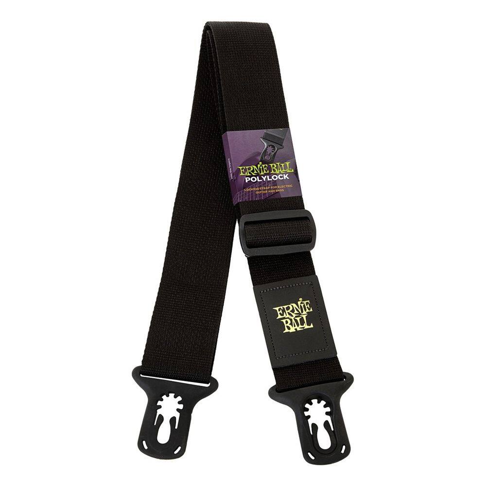 Correia Guitarra Violão Ernie Ball Polylock Preta 4056