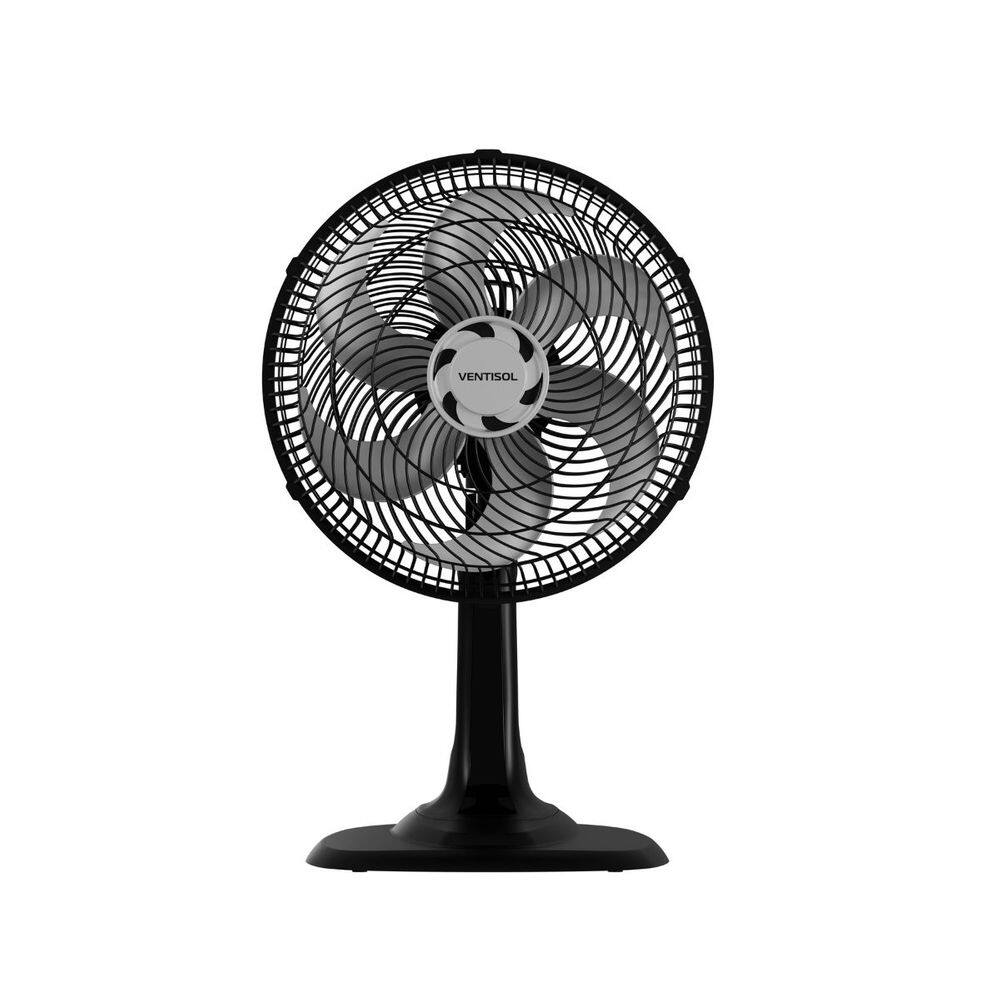 Ventilador de Mesa Turbo 6 Pás Premium 3 Velocidade Portátil 30cm Ventisol