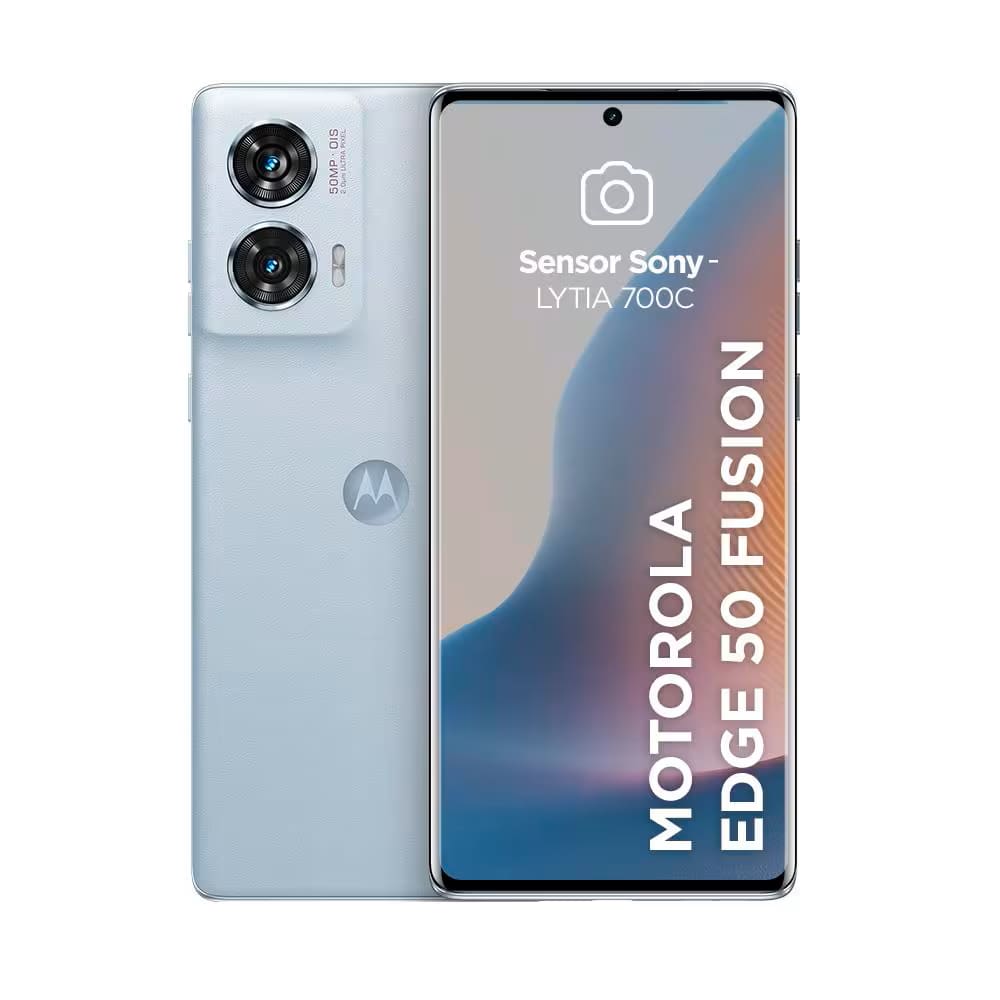 REEMBALADO: Motorola Edge 50 Fusion 5G, 256GB, 8GB + 8G de RAM Boost, Ligth Blue
