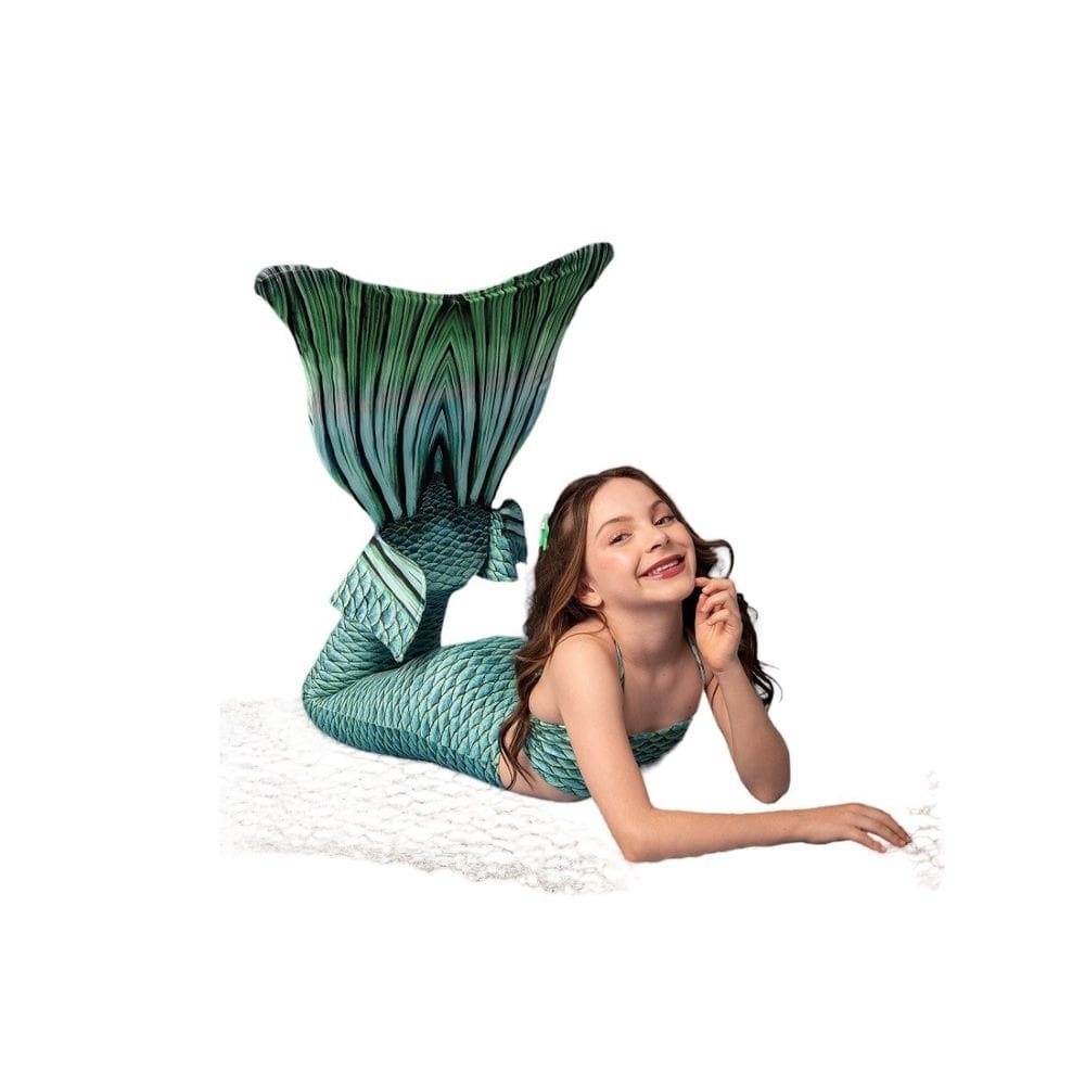 Cauda Sereia Completa Confortável p/ Nadar Nadadeira Valentina