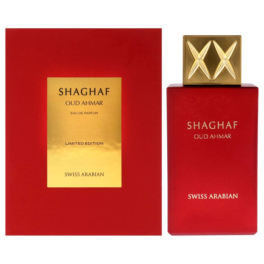 Perfume da Arábia Suíça Shaghaf Oud Ahmar EDP 75mL para unissex
