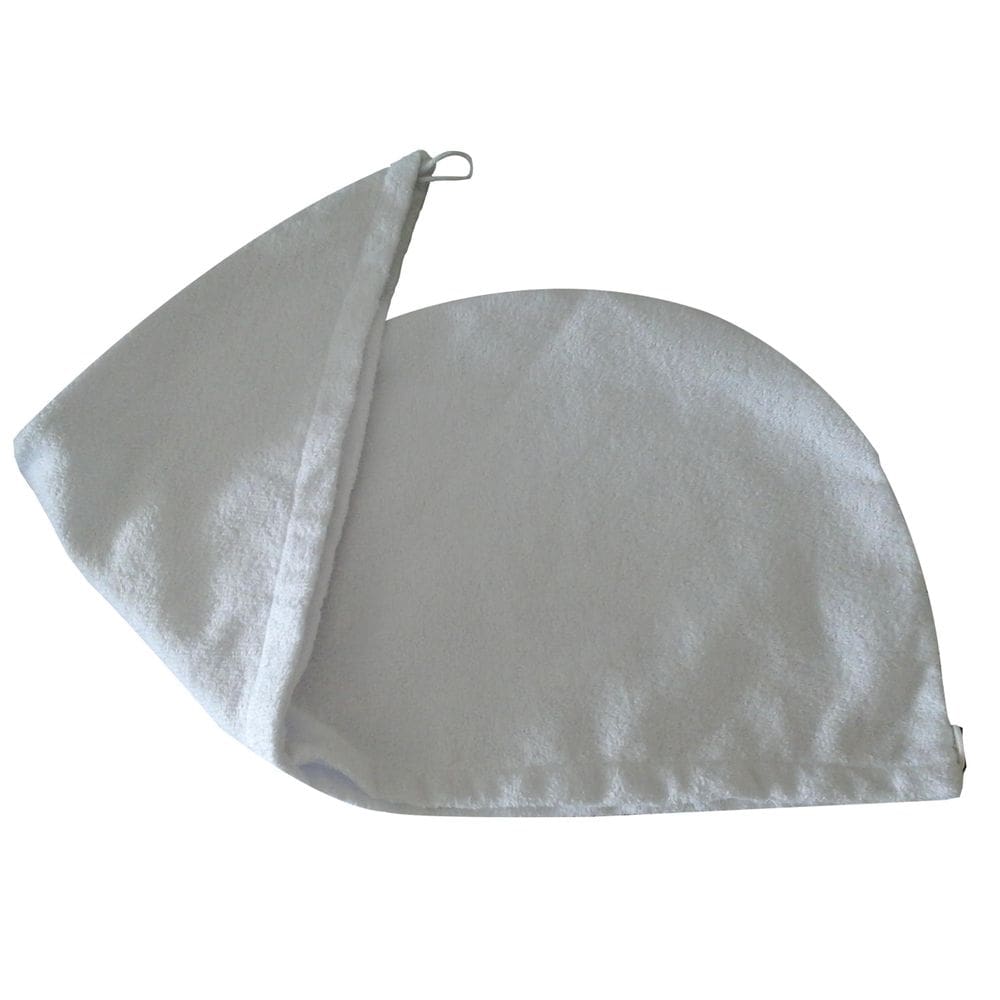 Turbante Para Secar Cabelo Atoalhado Branco