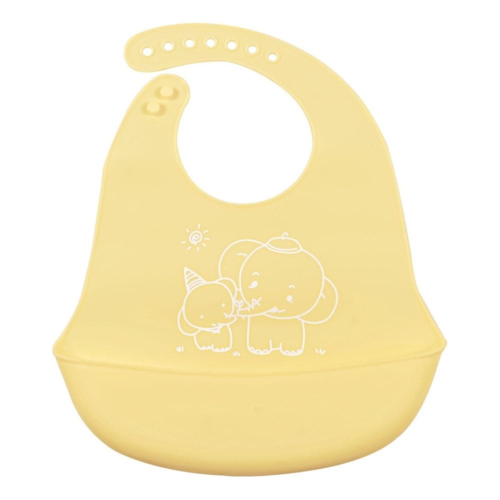 Babador Infantil de Silicone Fratelli Amarelo