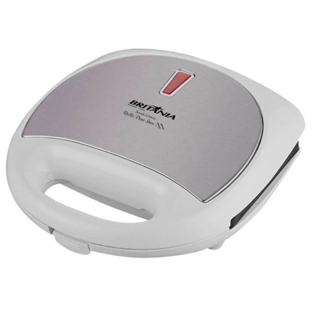 Sanduicheira 750W Britania Antiaderente Inox 220V