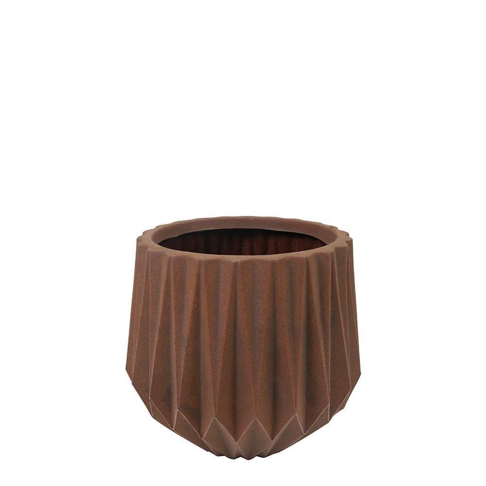 Vaso Aresta 20x21cm Granito Pedra
