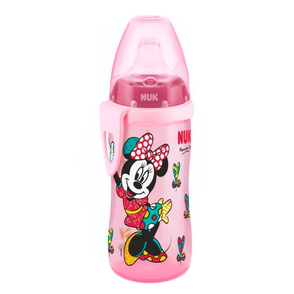 Copo de Treinamento NUK Active Cup Disney Britto 12+ Meses Rosa 300ml