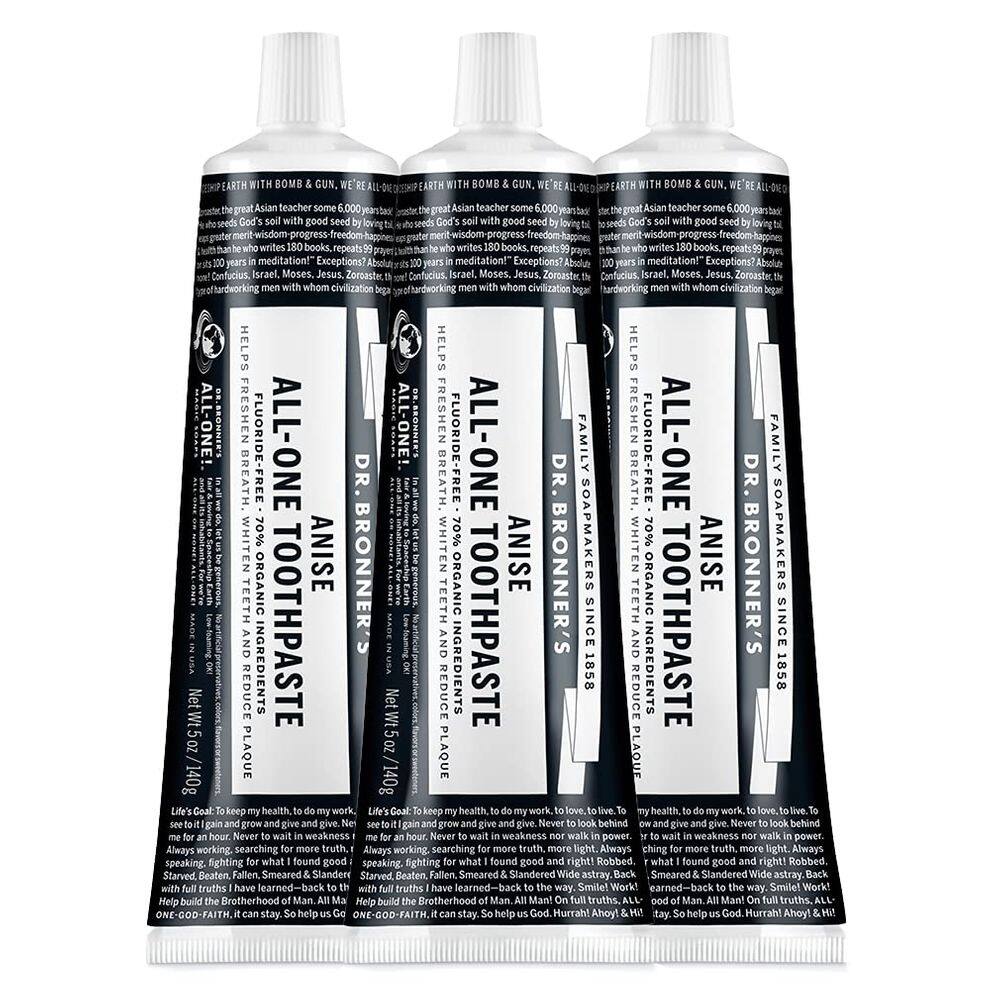 Pasta de dente Dr. Bronner`s All-One Anise 150 ml, pacote com 3