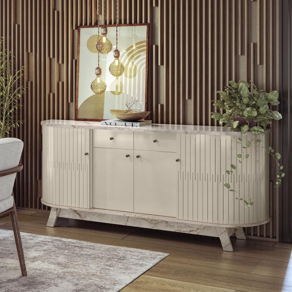 Buffet 4 Portas 2 Gavetas Mônaco