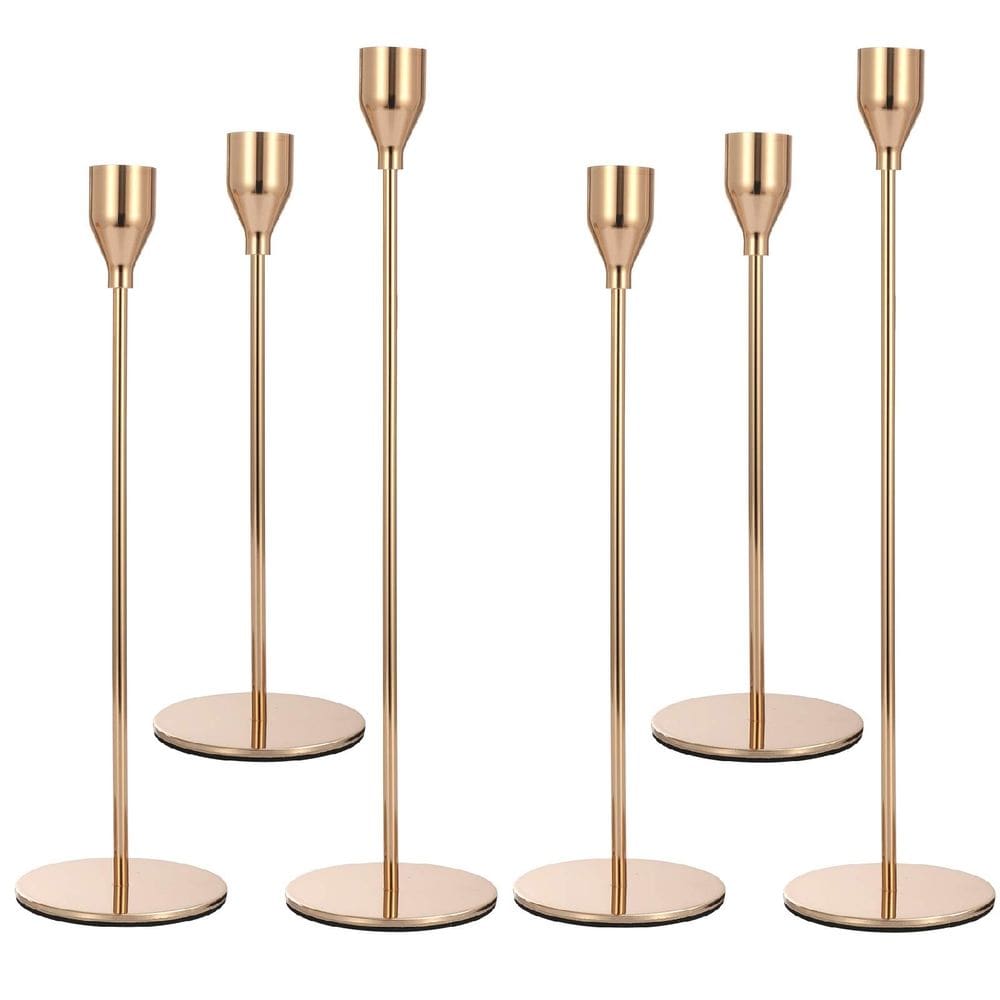 Conjunto de 6 castiçais Anndason para decoração de casa