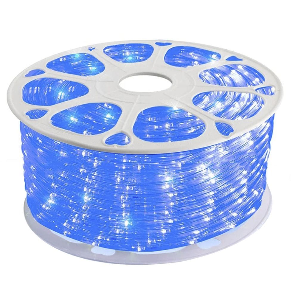 Fita Led SMD Direta Rolo 100 Metros Azul Dupla Face Perfil Gesso Sanca Sala Quarto Casa Decoraçao Iluminaçao
