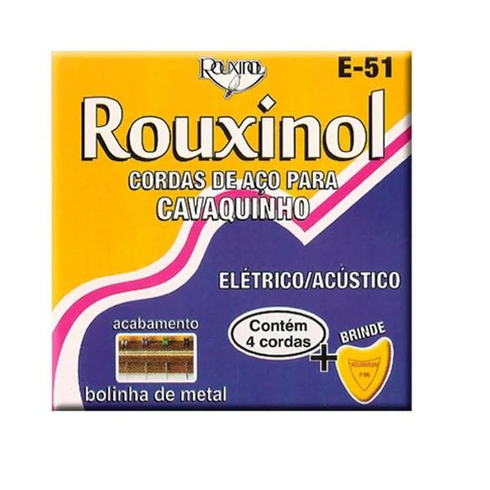 Encordoamento Inox Cavaquinho com Bolinha .011.028 Rouxinol