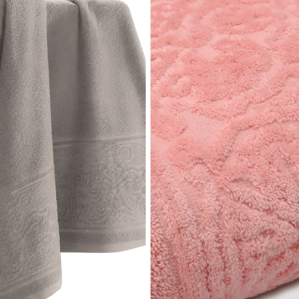 Kit 2 Toalhas Banhão 100% Algodão Döhler Confort Bege e Rosa