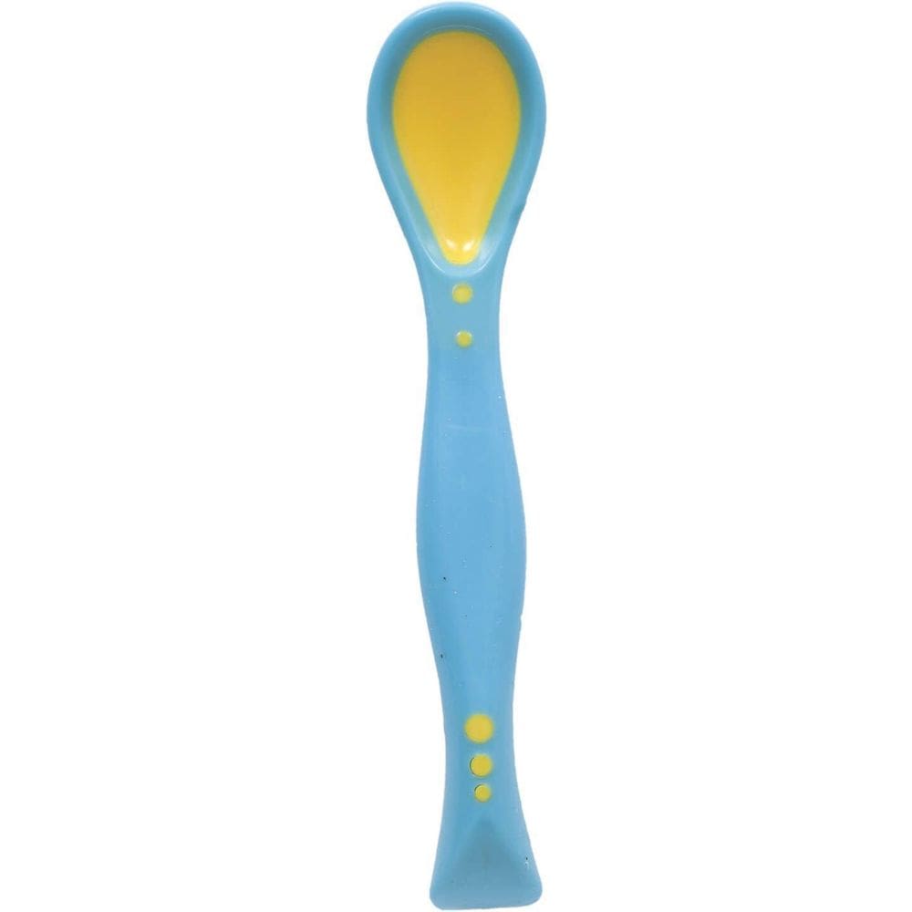 Colher Para O Bebe Flexível Azul Buba 5248