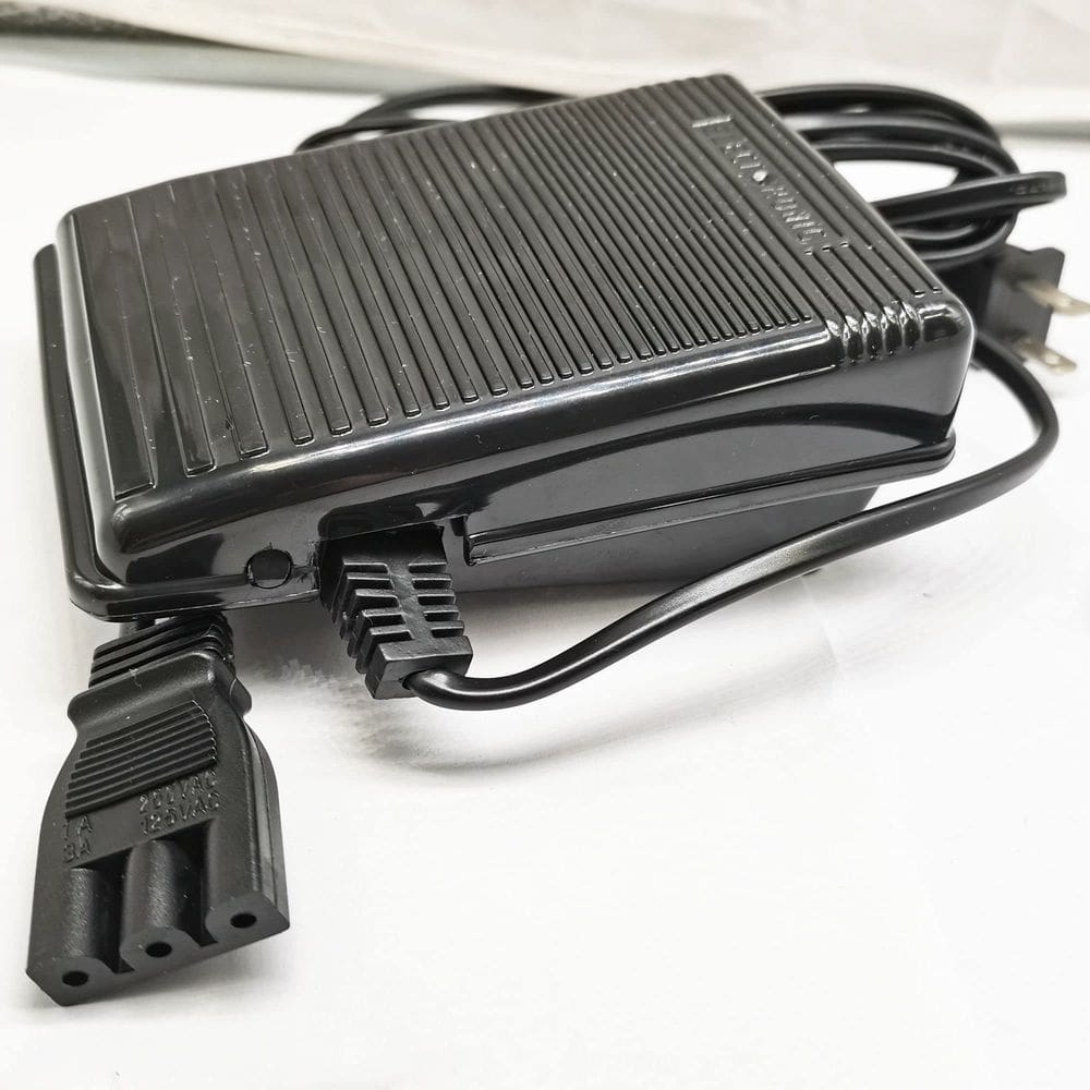 Pedal de controle de pé e cabo de alimentação para máquina de costura Singer