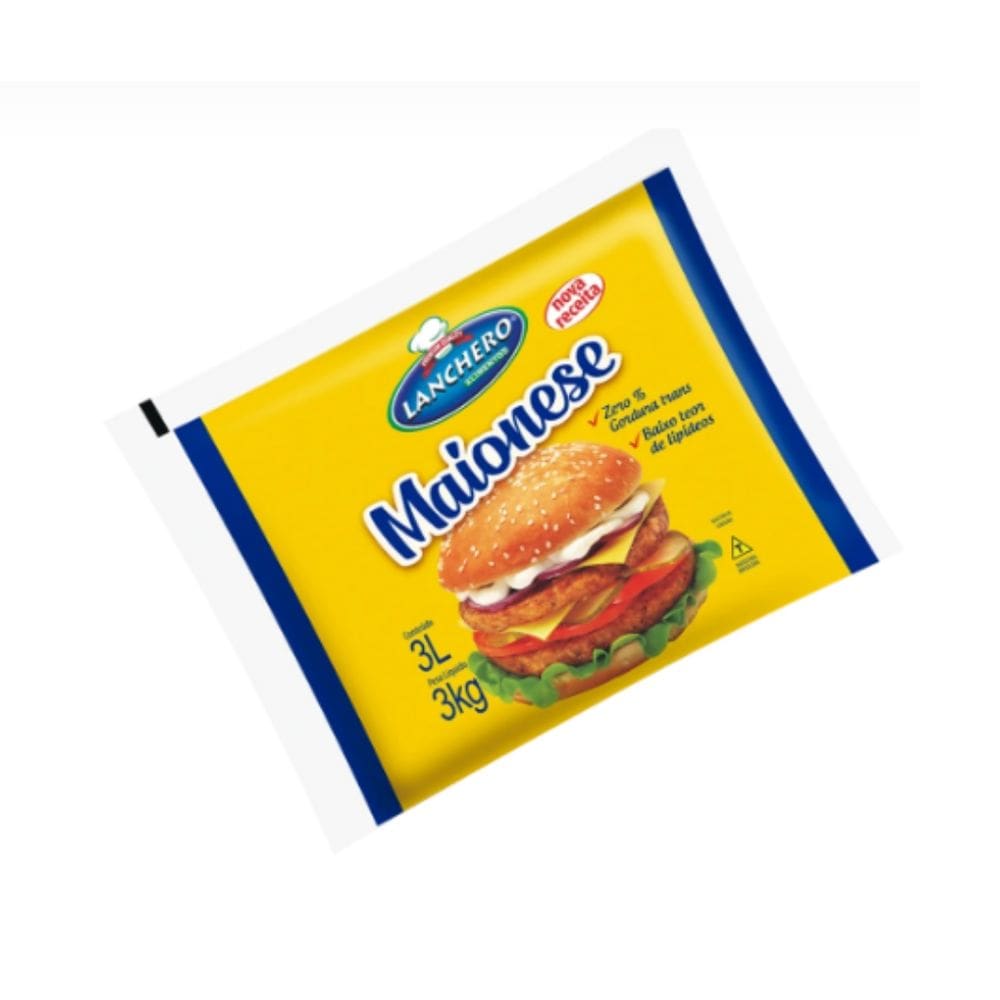 Kit C/ 01 Un. De Maionese Lanchero (Bag) C/ 3 Kg.