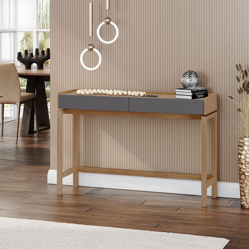 Aparador 2 Gavetas Barcelona 120,0cm x 80,0cm x 35,0cm Tauari/Concret