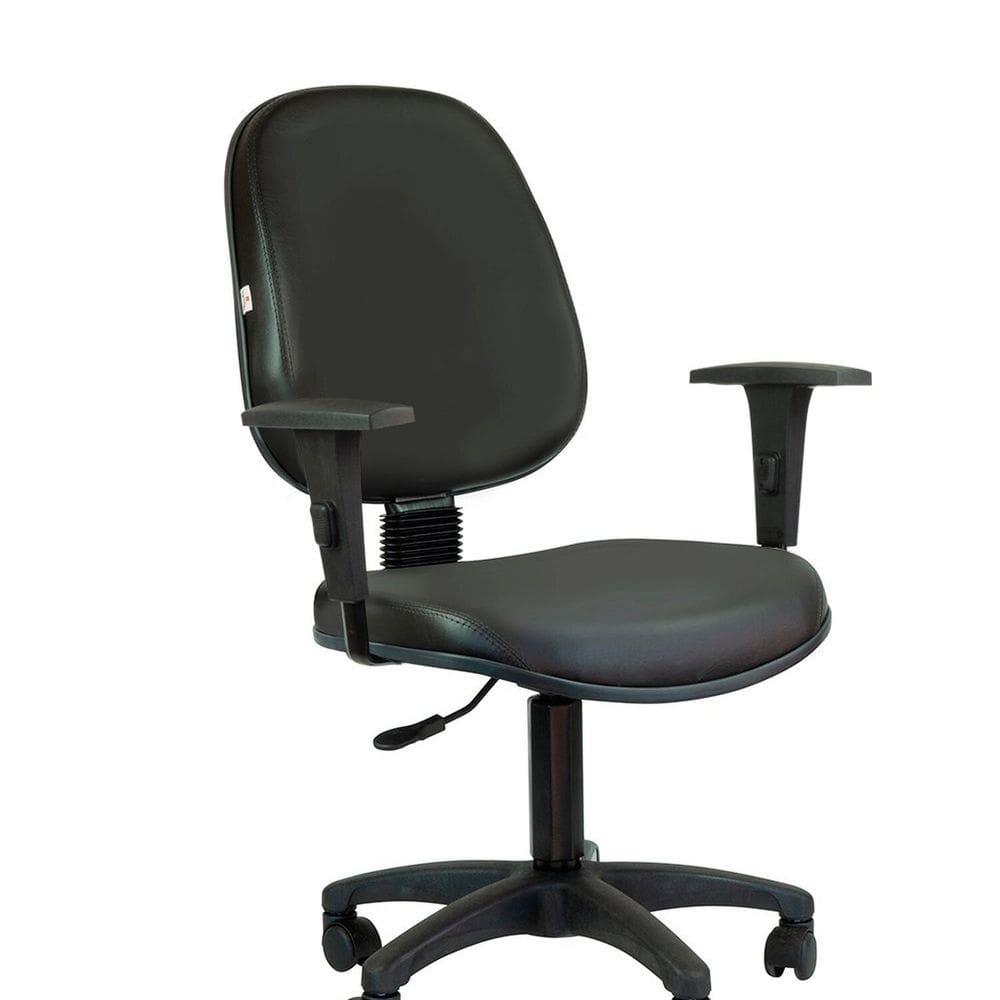 Cadeira Giratória Internauta com Braço - Int1005pt25pt Preto