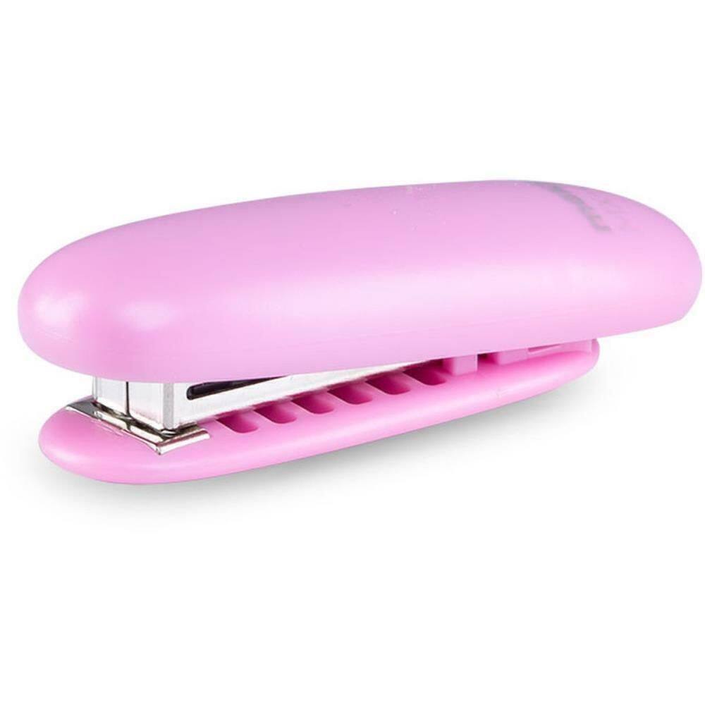 Grampeador Mini Mx-G15D 26/6 24/6 p/15fls Rosa - Maxprint