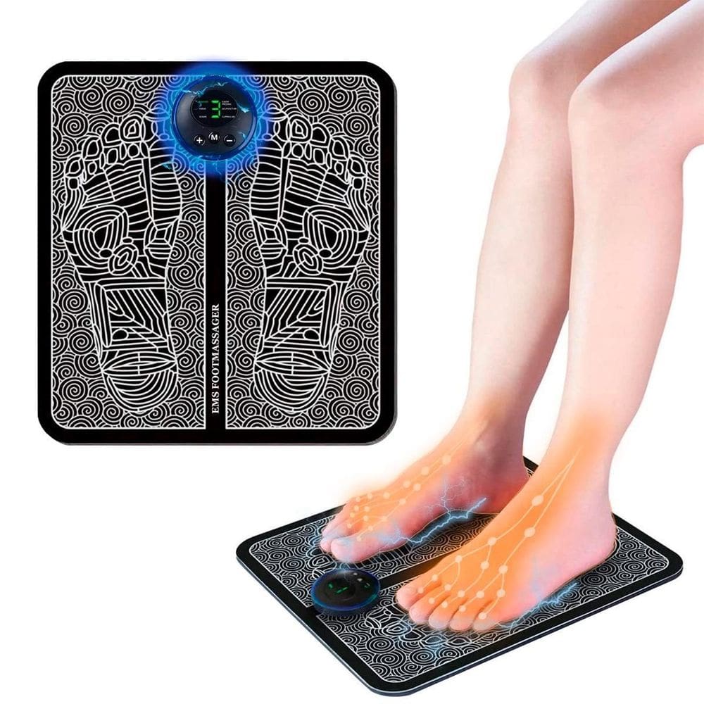Massageador Tapete Para Pés Elétrico E Recarregável