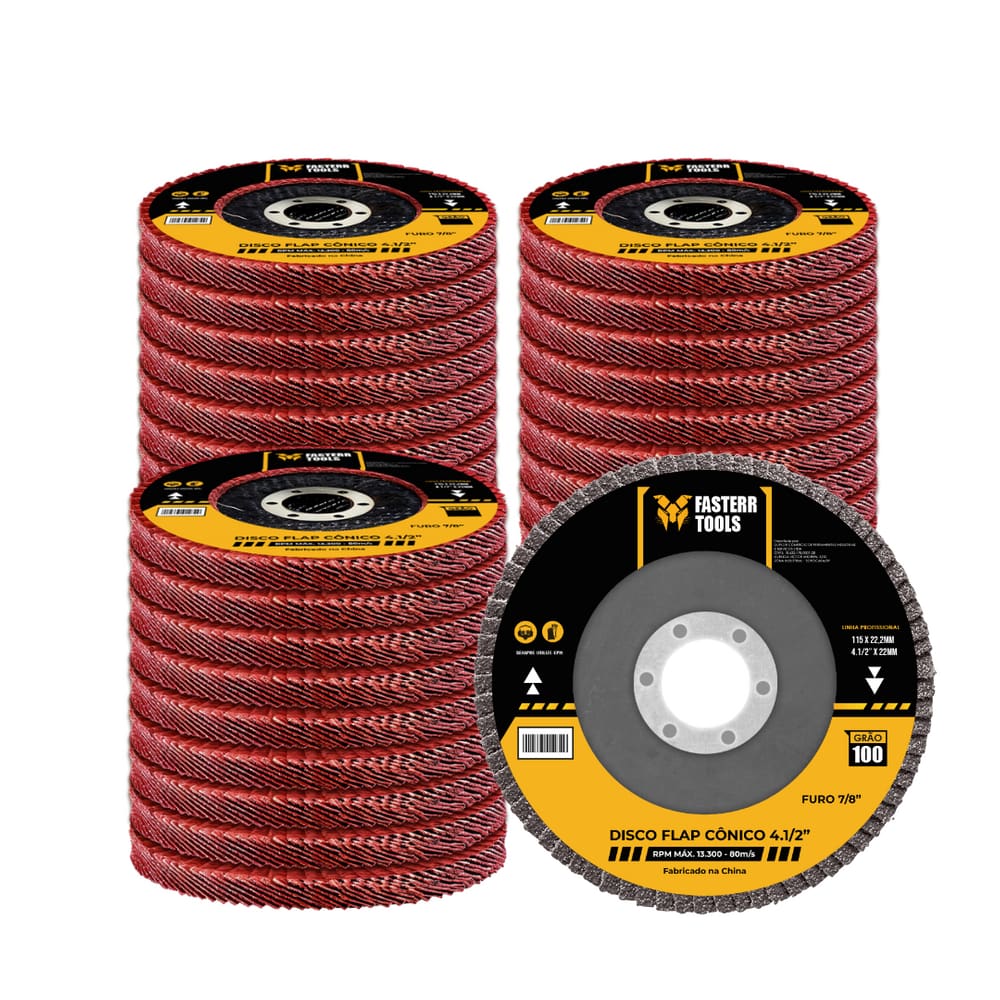 Disco Flap GR 100 Com 30 Unidades Fasterr FSTC09