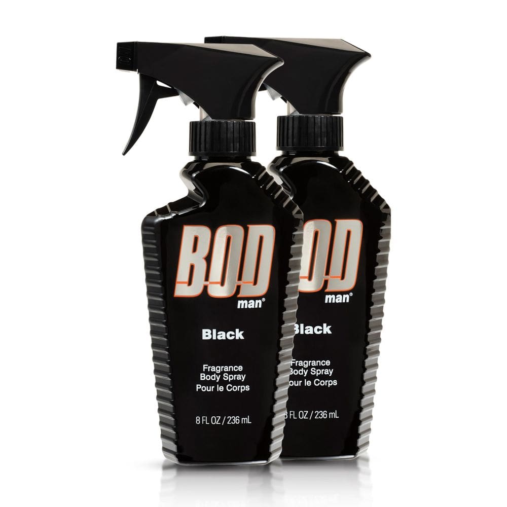 Fragrance Body Spray Bod Man Black 240 ml (pacote com 2)