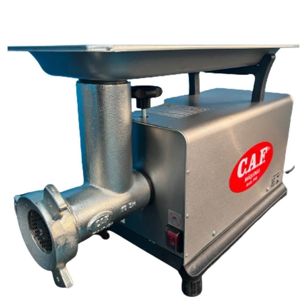 Moedor Comercial para Carnes em Aço Inox Boca 10 com Disco 5mm - C.A.F. 10-SM Elétrico Bivolt