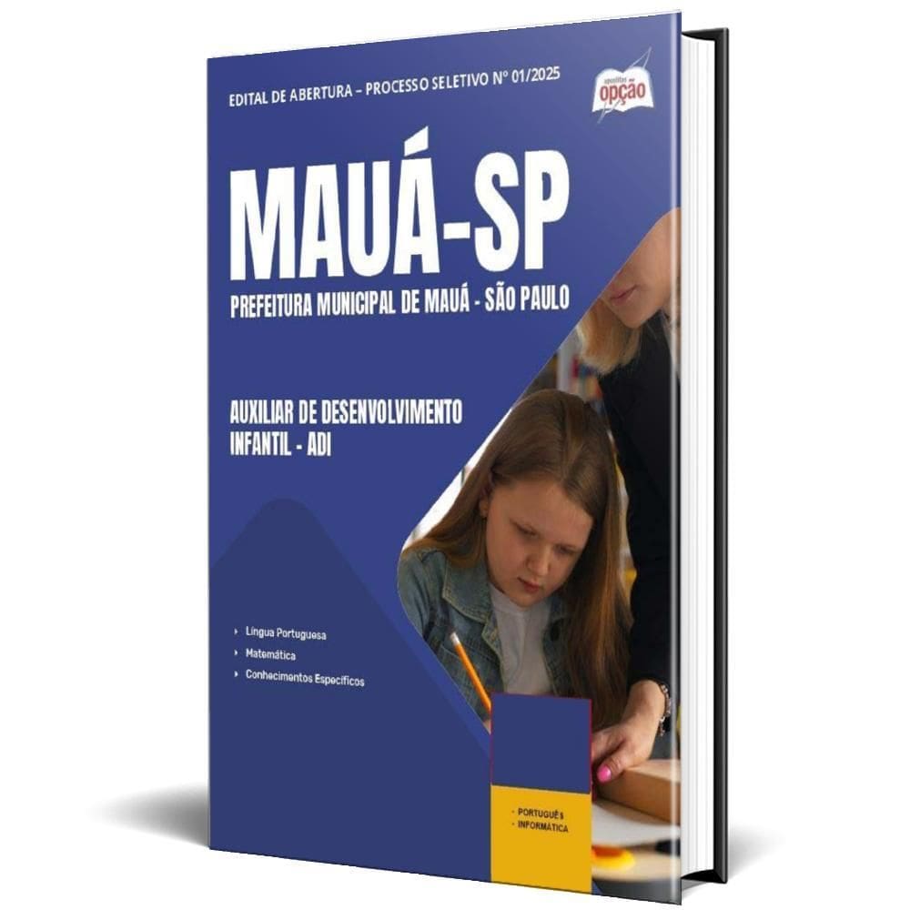 Apostila Prefeitura Mauá Sp 2025 Auxiliar Desenvolvimento