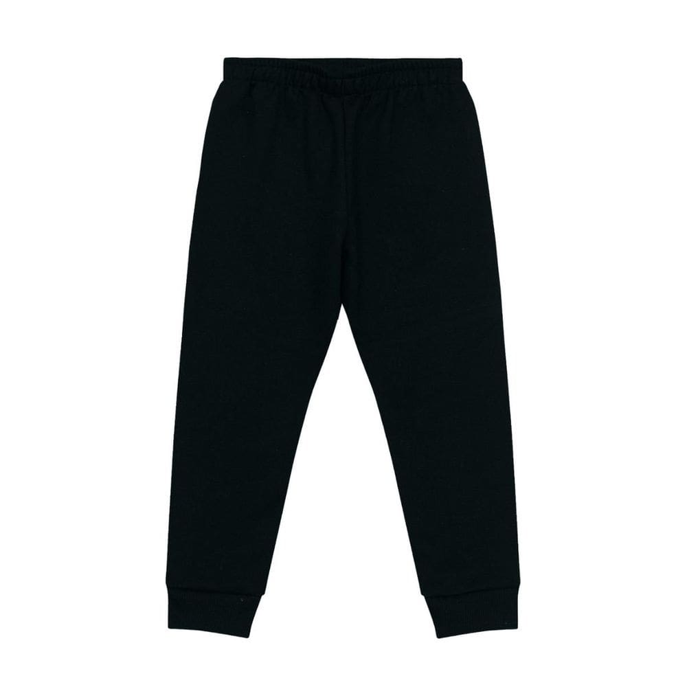 Calça Moletom Flanelado com Punho Infantil Unissex Cores Kyly 468