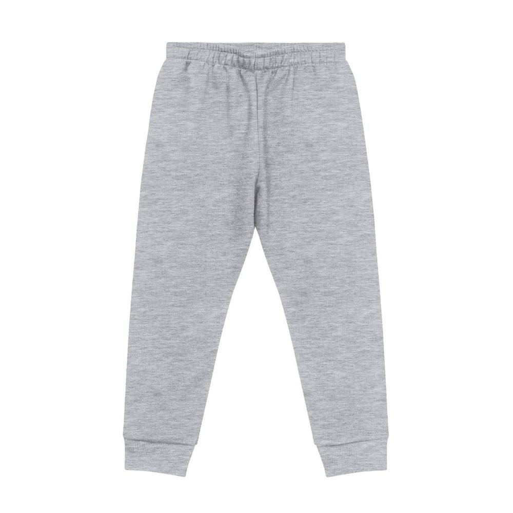Calça Moletom Flanelado com Punho Infantil Unissex Cores Kyly 10a16