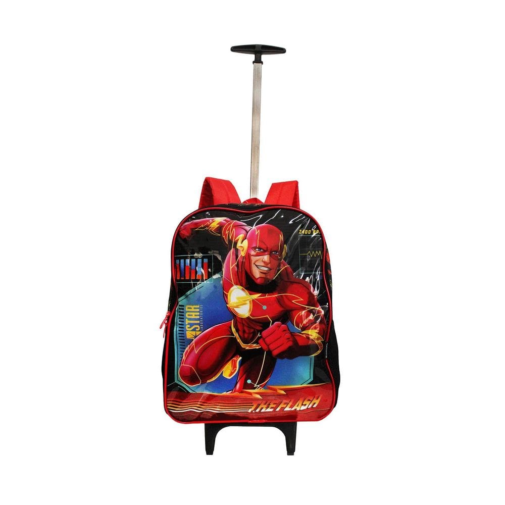 Mochila Flash Rodinhas Meninos Escolar Infantil Aulas