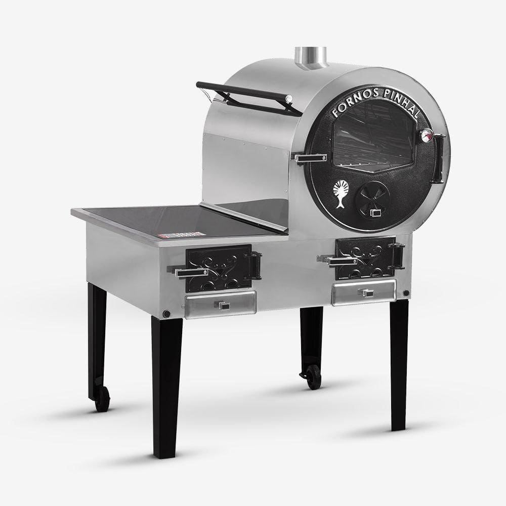 Forno Acoplado Prime Inox Chapa Vitro Na ESQ N1