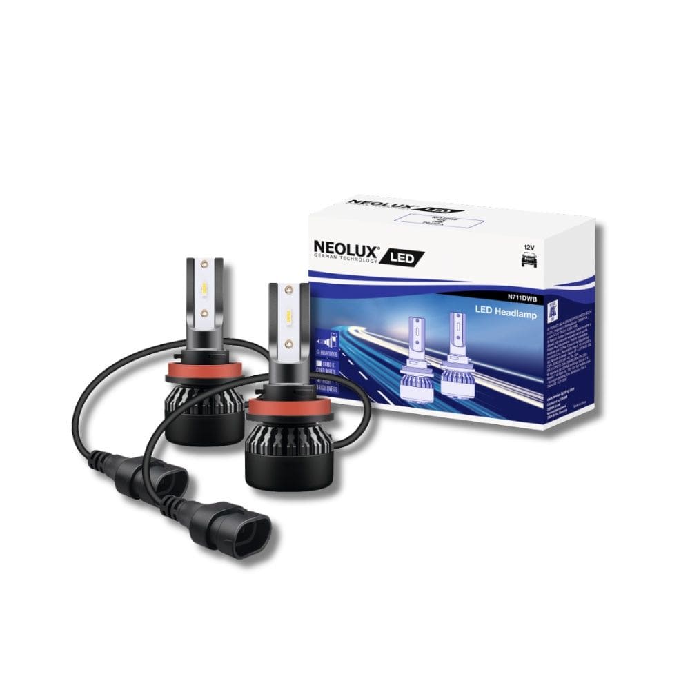 Par de Lâmpadas Neolux LED Automotiva H8 N711DWB 18W 6000K