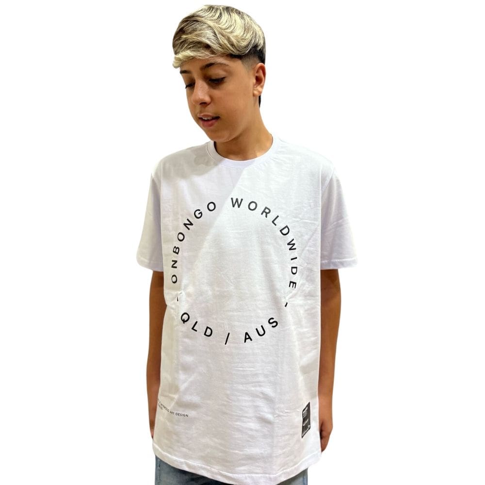 Camiseta Masculina Onbongo Circle Branca ON096 Branco