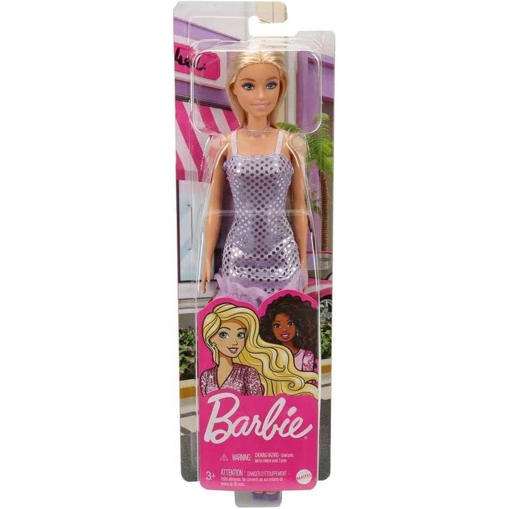 Barbie Fashion Beauty Loira Glitz Vestido de Noite Lilás