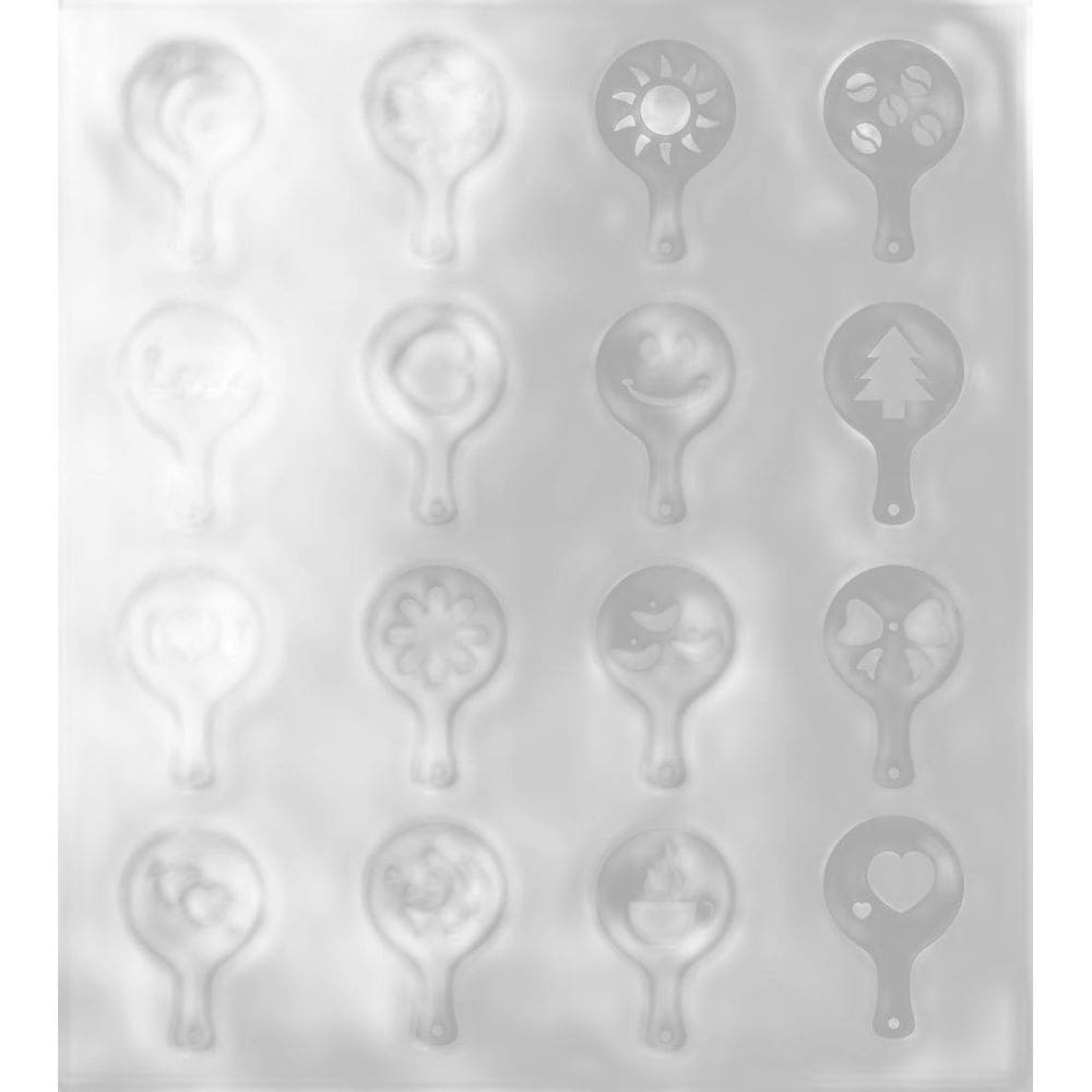 Kit Com 16 Moldes Decoração Stencils Café Bebidas E Comidas