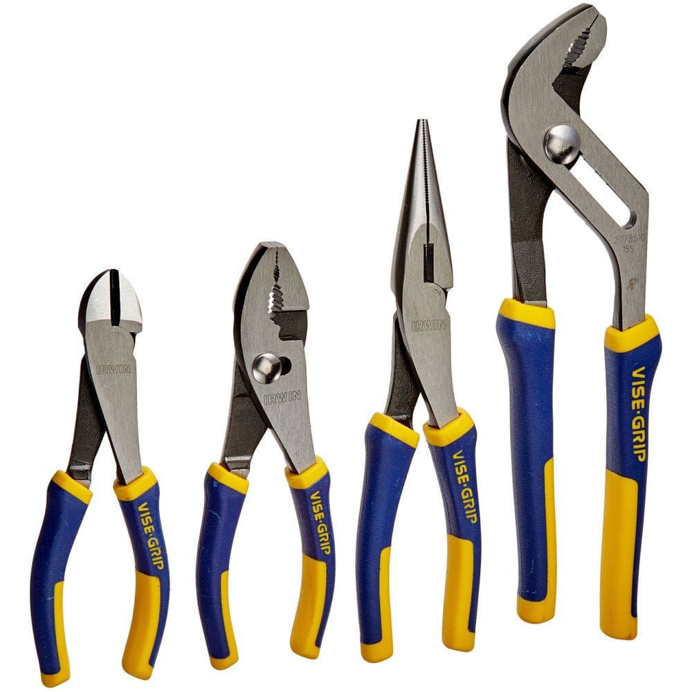 Conjunto de alicates IRWIN VISE-GRIP de 4 peças (2078707) de níquel cromo