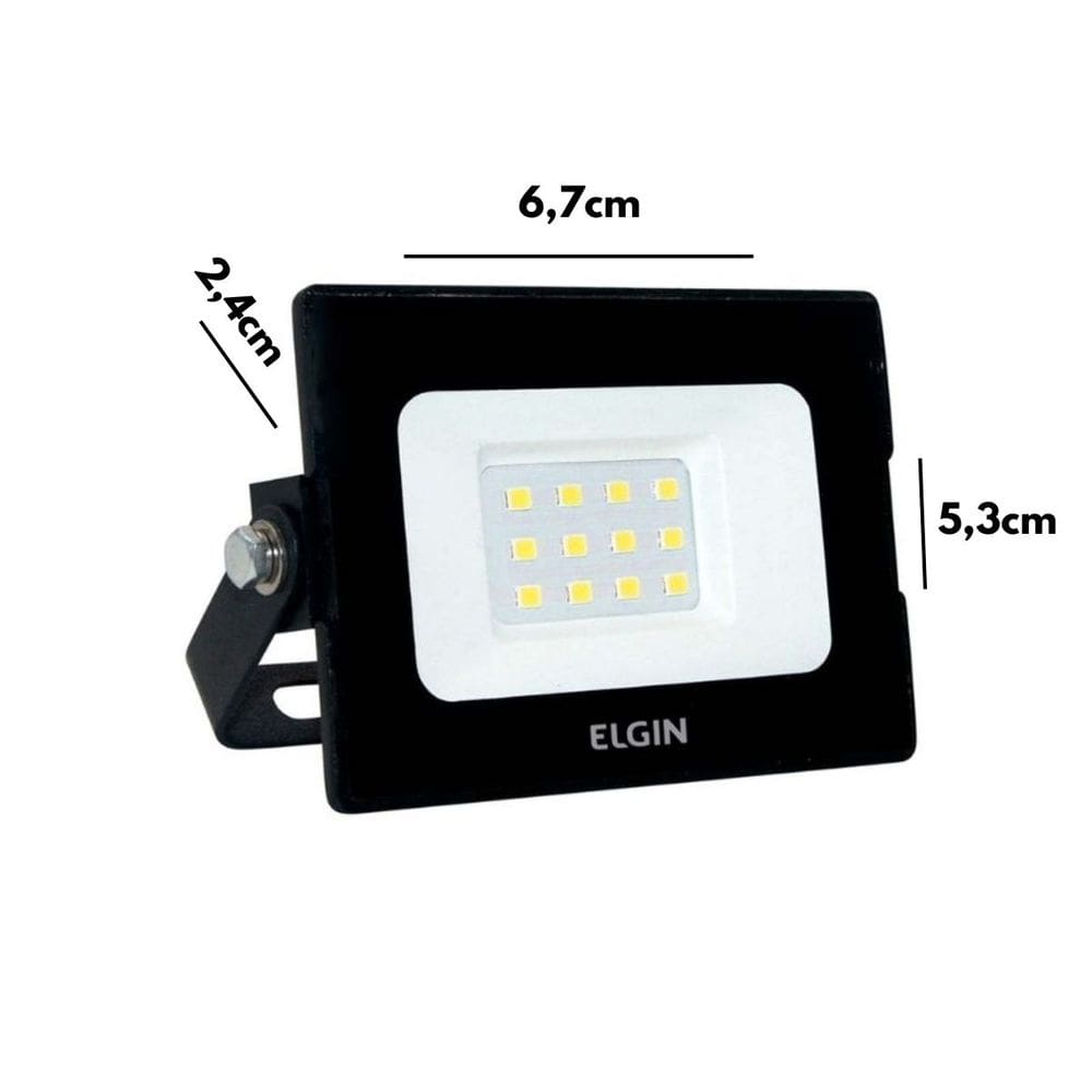 Projetor Led Elgin Refletor 10W 6500K Bivolt
