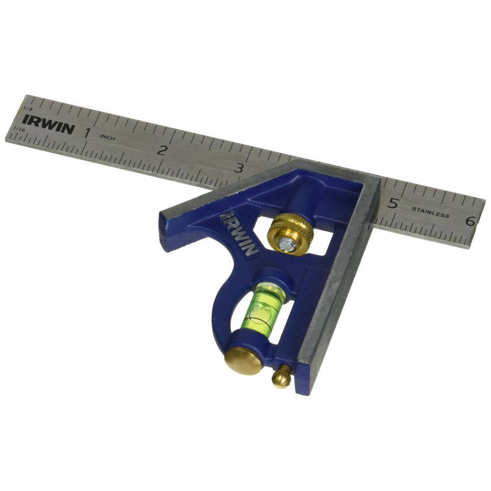 Combinação quadrada IRWIN Tools Metal-Body 15 cm azul