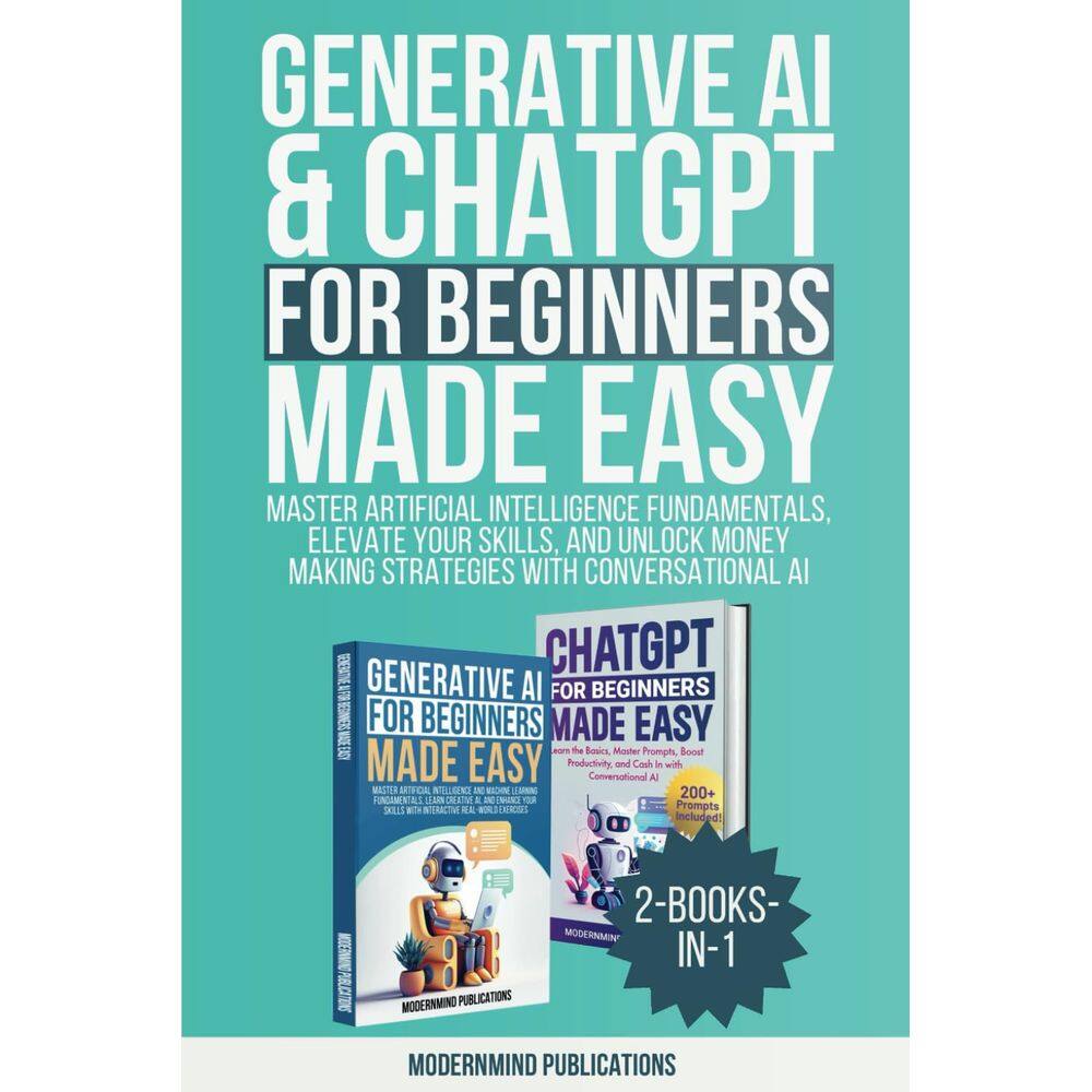 Inteligência artificial generativa de livros e ChatGPT para iniciantes de forma fácil
