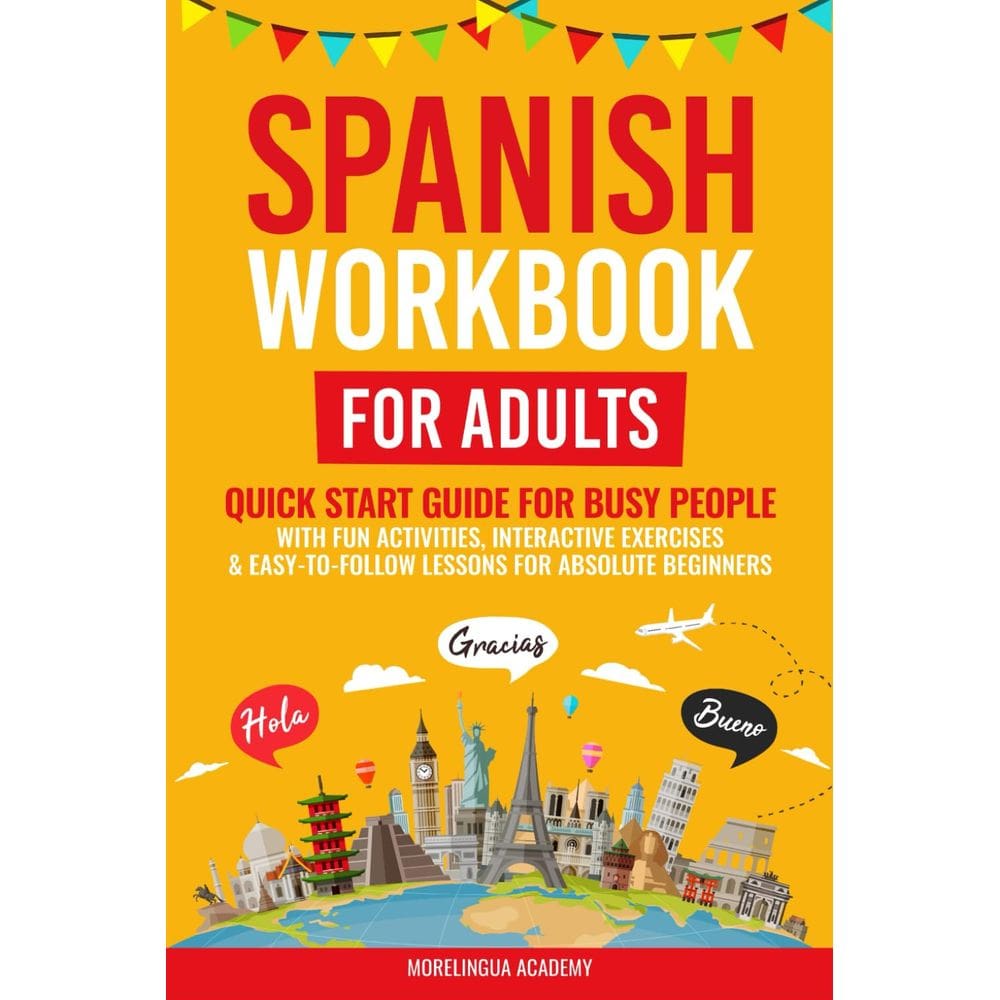 Guia de início rápido do livro de exercícios de espanhol para adultos Absolute Begin