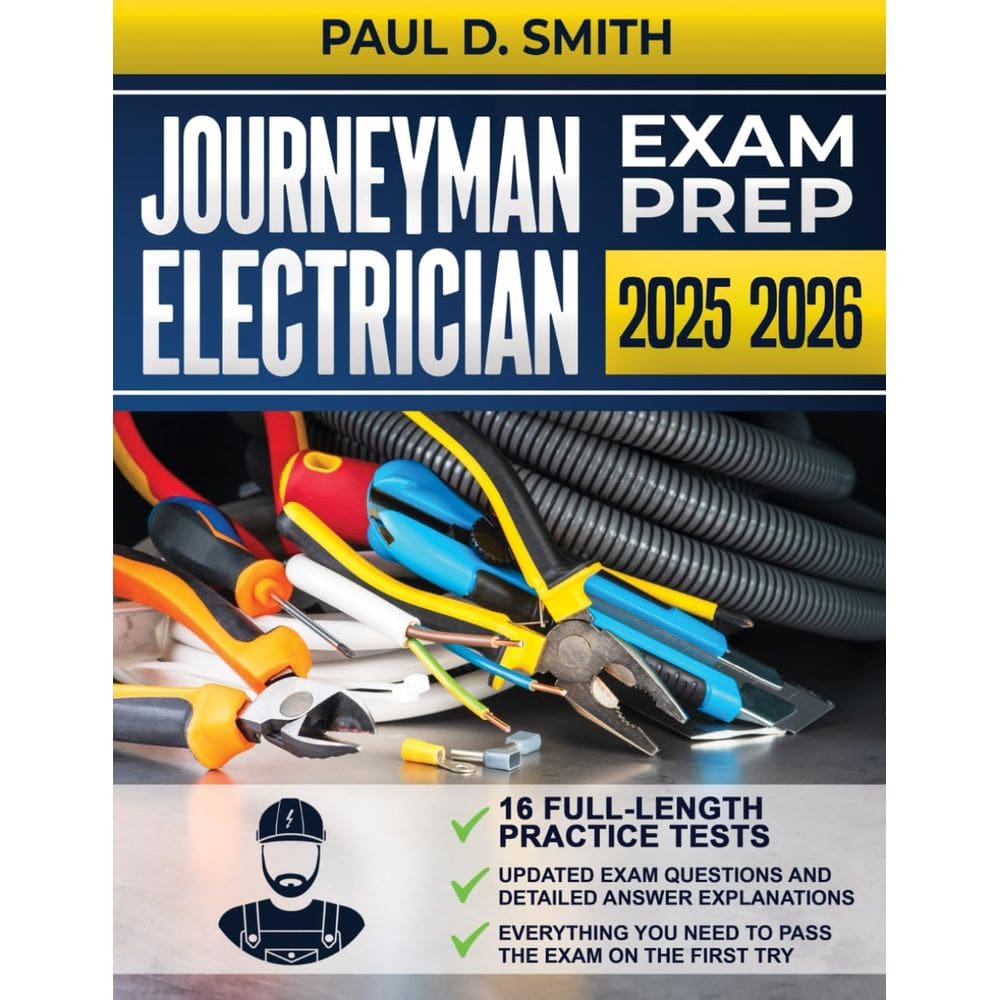 Guia de estudo preparatório para o exame Book Journeyman Electrician com 16 testes