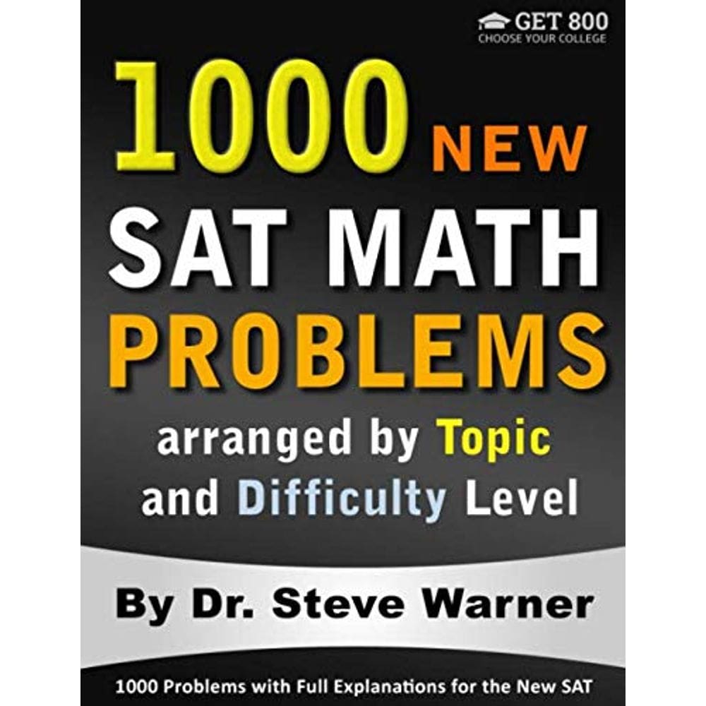 Livro 1000 Novos problemas matemáticos do SAT com explicações completas