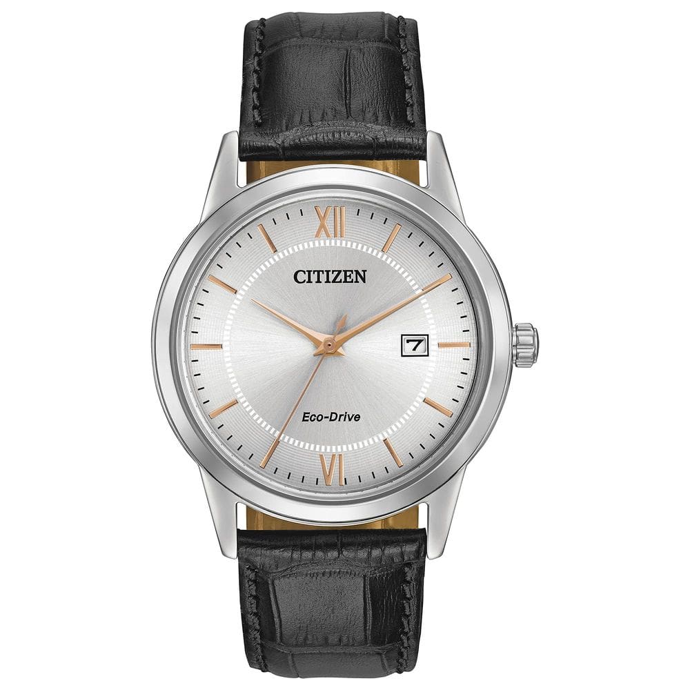 Relógio Citizen Classic Eco-Drive com pulseira de couro 30m Water Res