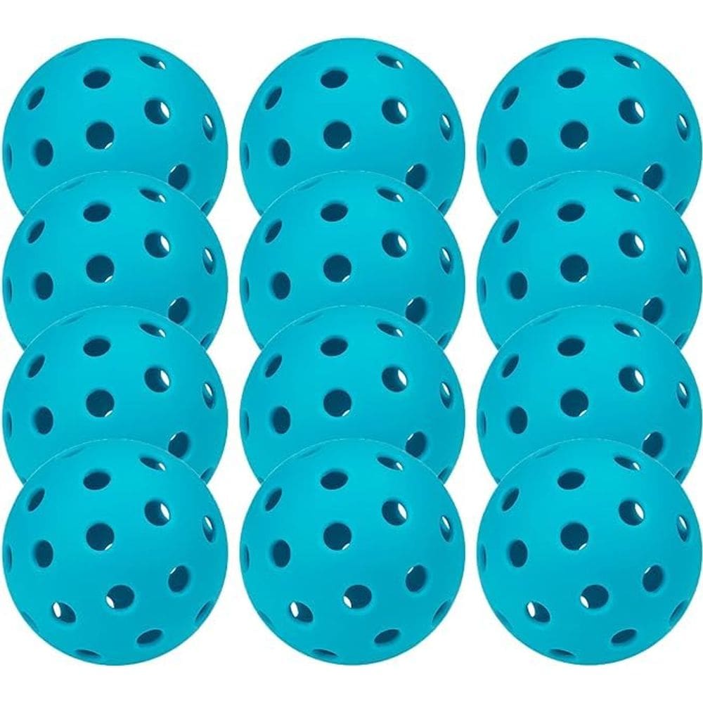 Pickleball Balls Spunspon, pacote com 12, 40 furos, alta elasticidade ao ar livre