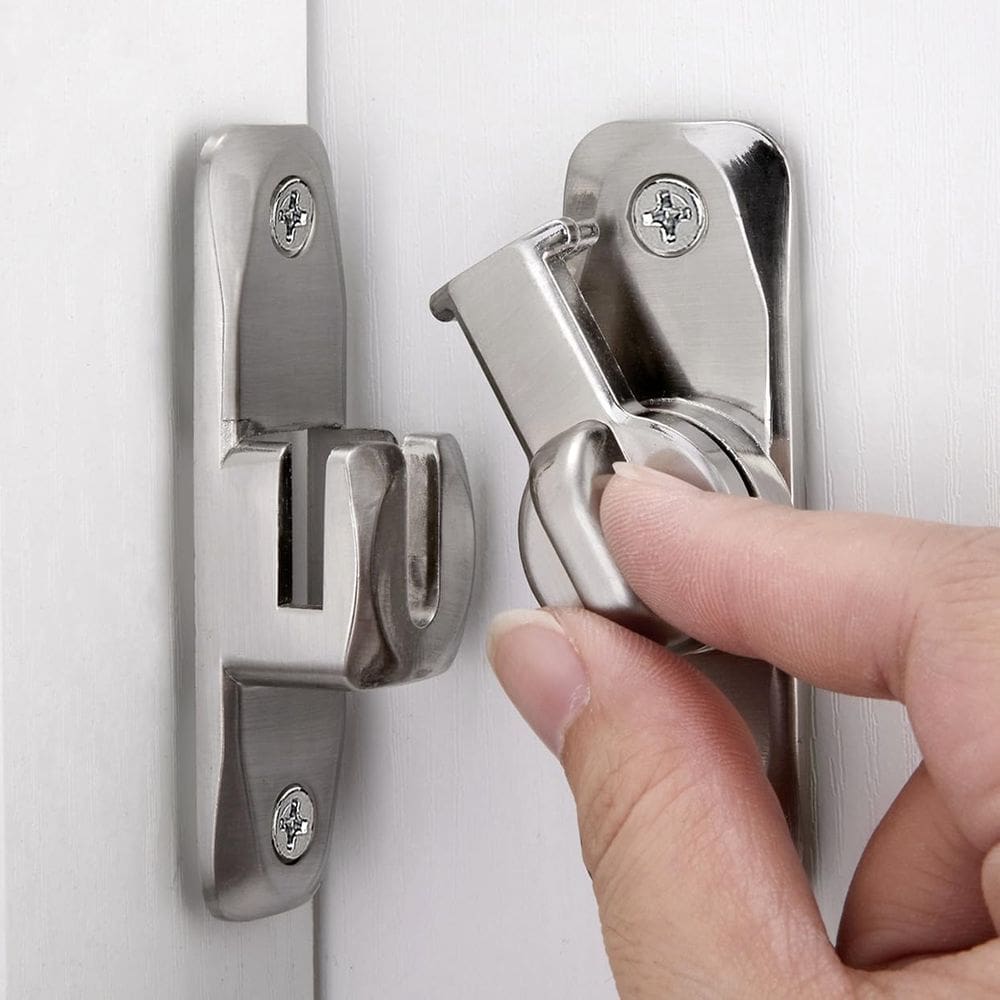 Fechaduras de porta de celeiro INIRET Conjunto de fechaduras de 90/180 graus x3