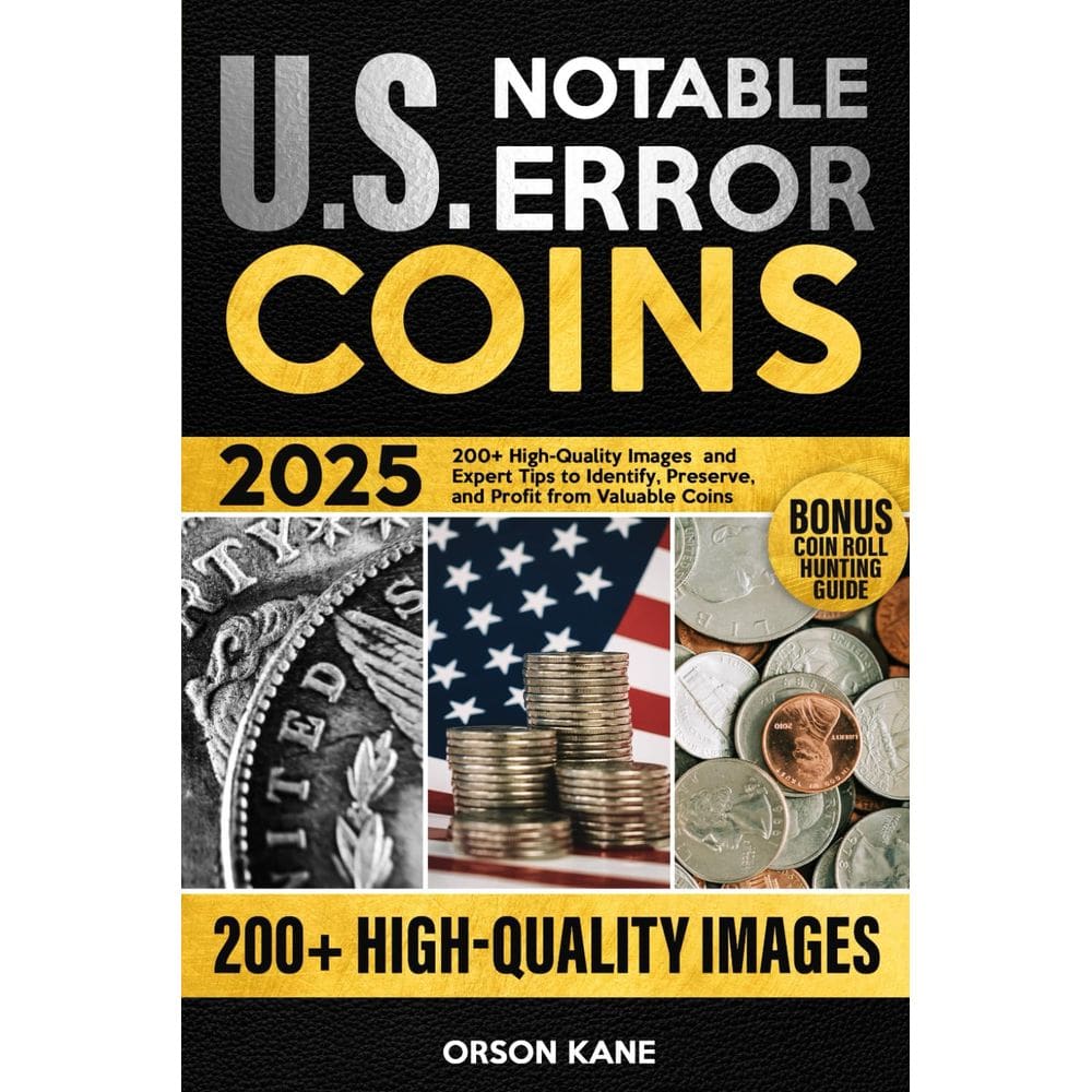 Livro Notable U.S. Error Coins 2025: mais de 200 imagens e dicas de especialistas