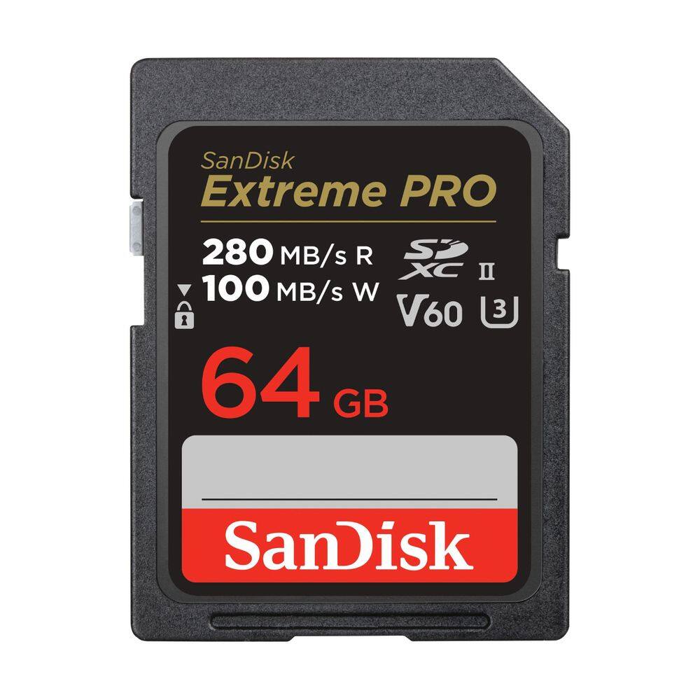 Cartão de memória SanDisk Extreme PRO SDXC UHS-II 64GB V60